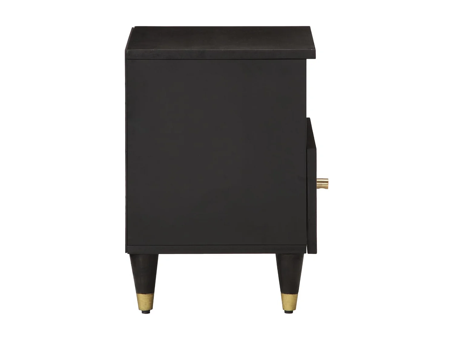 Ingebrigt  Mesita de noche de madera maciza de mango 40x33x46 cm