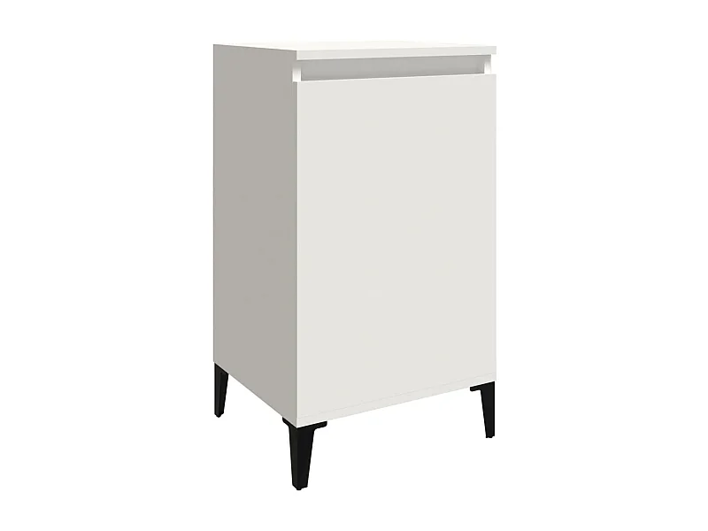 Riley Mae  Comodino Bianco 40x35x70 cm in Legno Multistrato