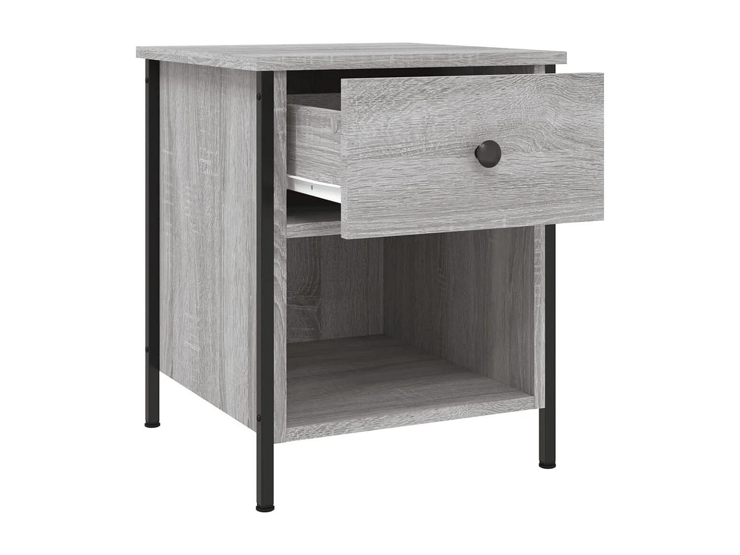 Tobia  Tables de chevet 2 pcs sonoma gris 40x42x50cm bois d'ingénierie