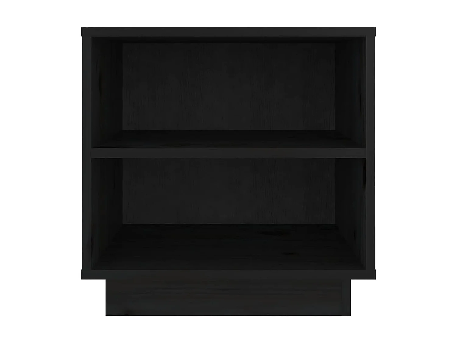 Decatur  Tables de chevet 2 pcs Noir 40x34x40 cm Bois de pin solide