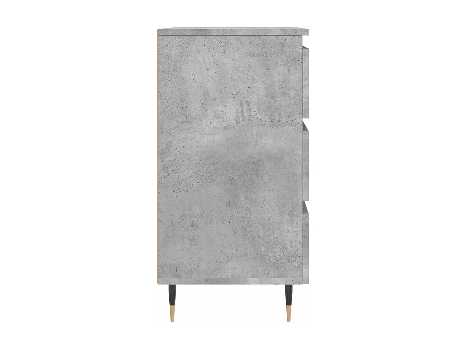 Drom  Nachttische 2 Stk. Betongrau 40x35x69 cm Holzwerkstoff