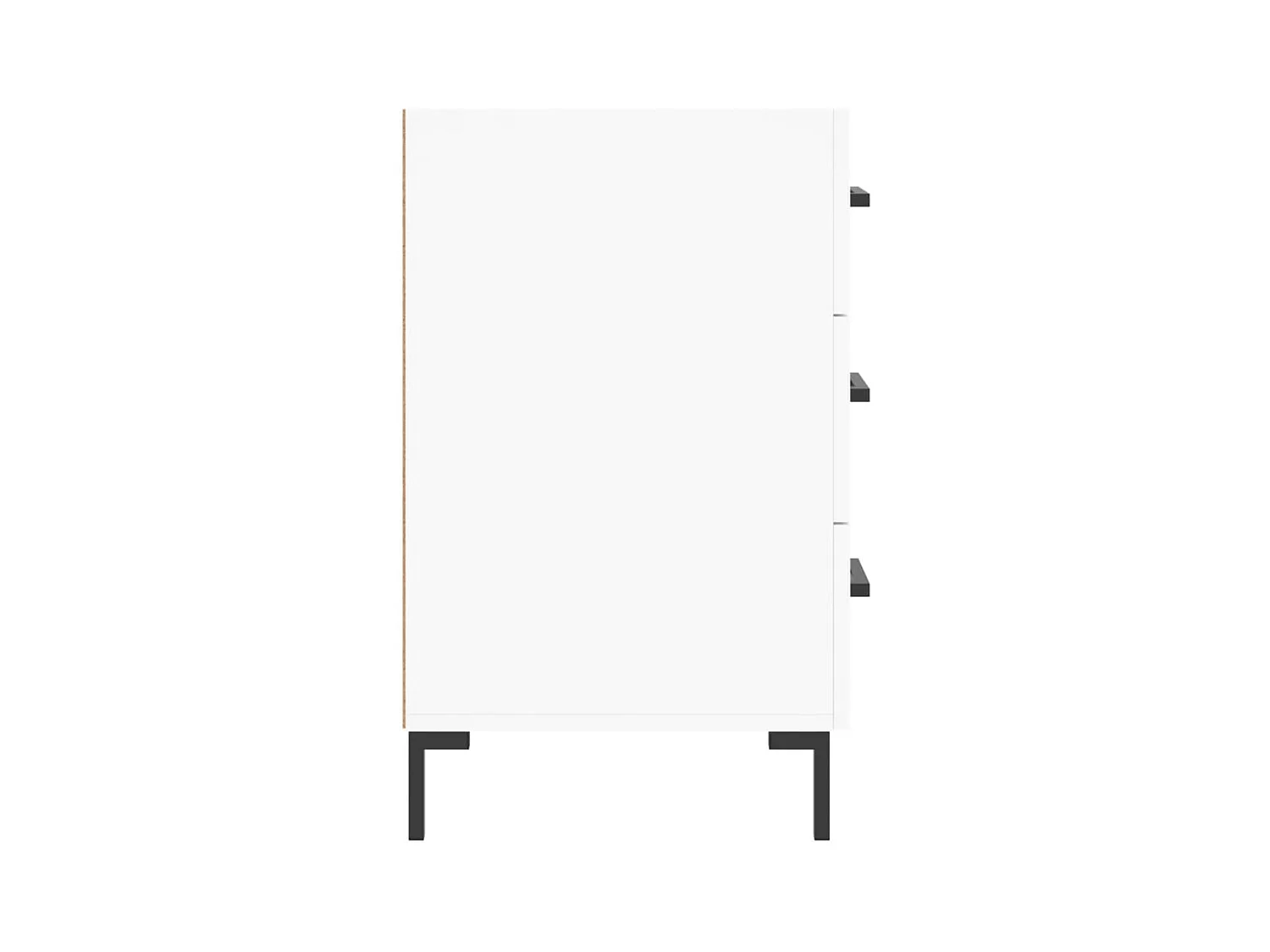 Mireya  Table de chevet blanc 40x40x66 cm bois d'ingénierie