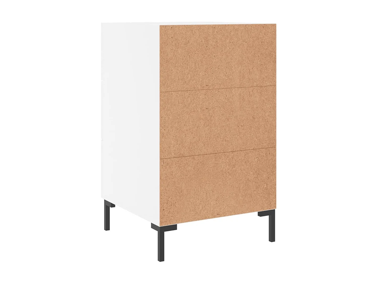 Mireya  Table de chevet blanc 40x40x66 cm bois d'ingénierie