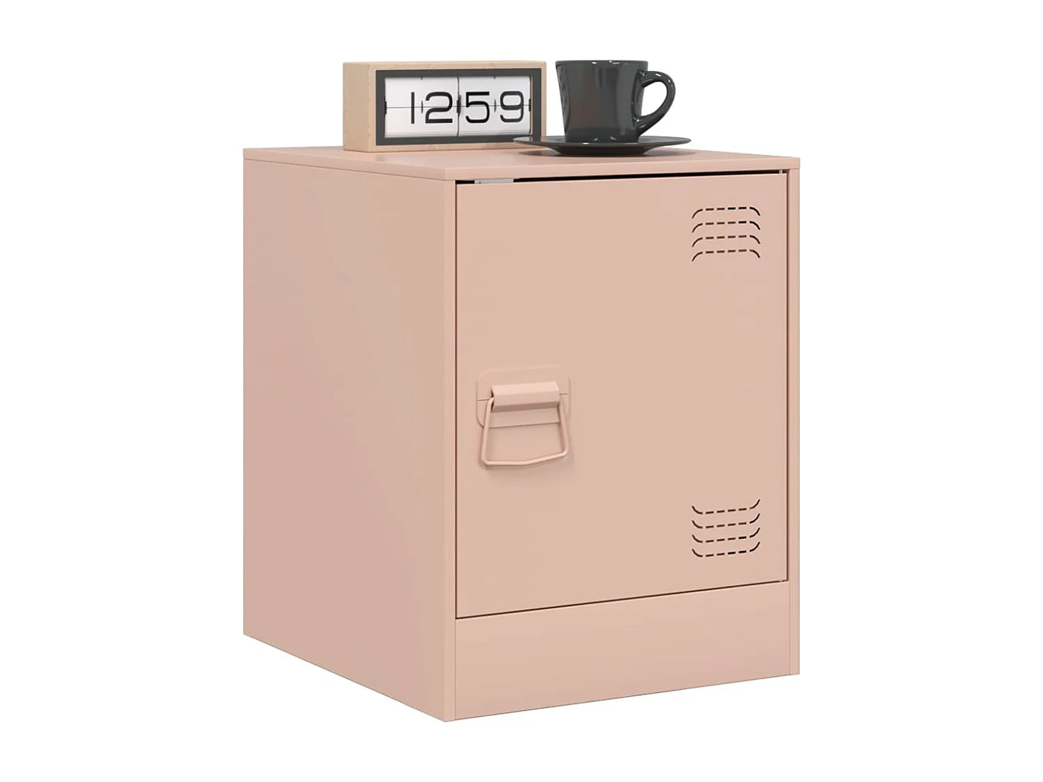 Dewy  Tables de chevet 2 pcs rose 34,5x39x44 cm acier