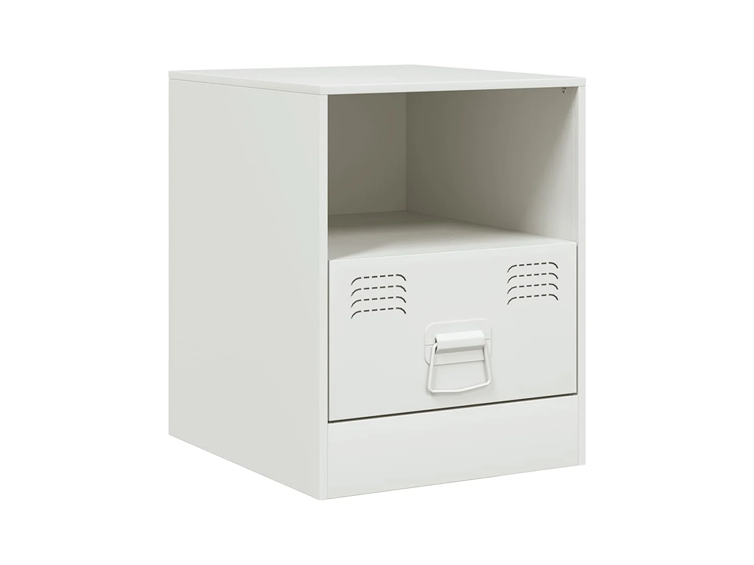 Elthor  Nachtkastjes 2 st 34,5x39x44 cm staal wit