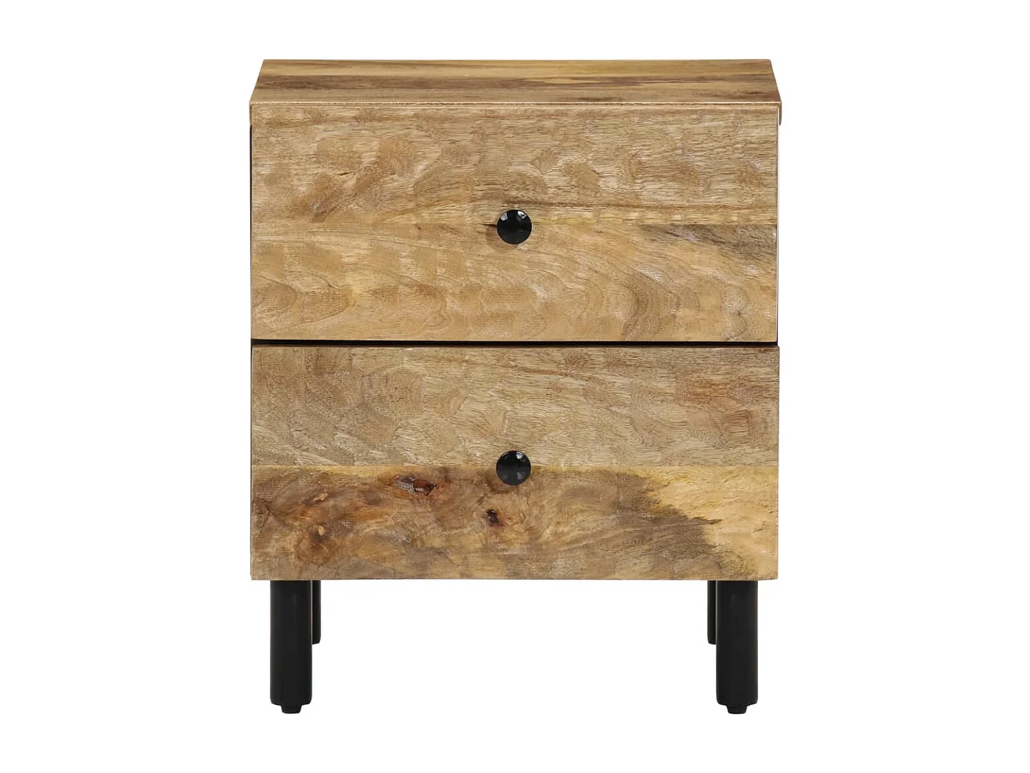 Mariëlle  Tables de chevet 2 pcs 40x33x46 cm Bois de manguier solide