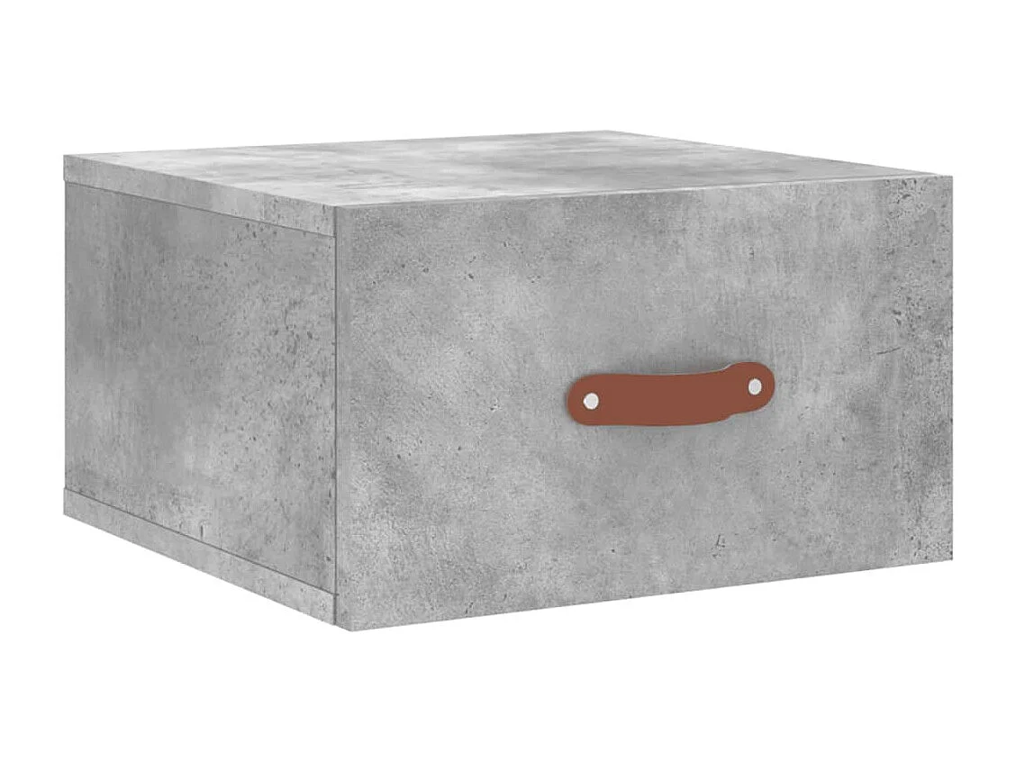 Brackettville  Nachtkastjes 2 st wandgemonteerd 35x35x20 cm betongrijs