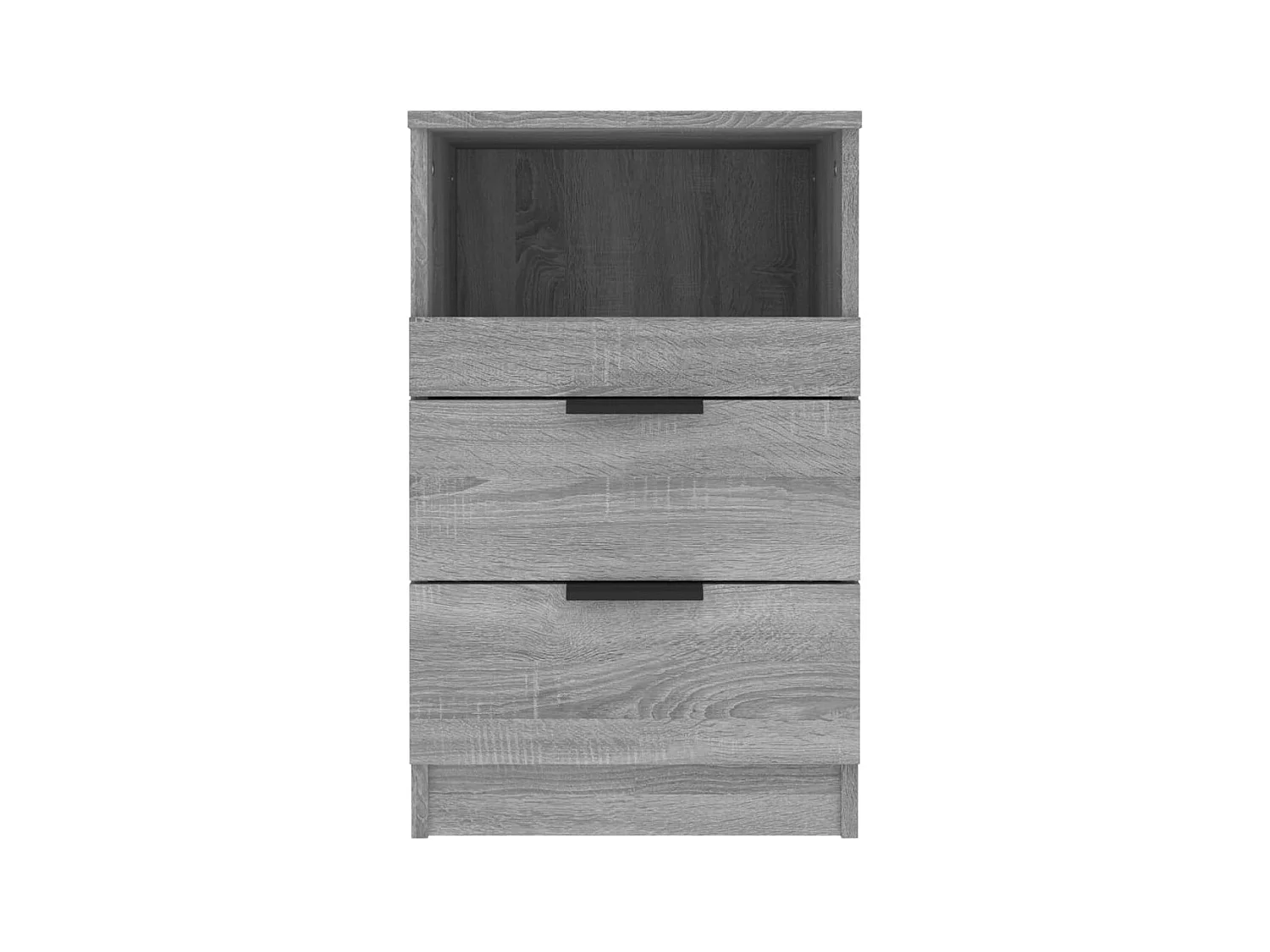 Damien  Tables de chevet 2 pcs Sonoma gris Bois d'ingénierie