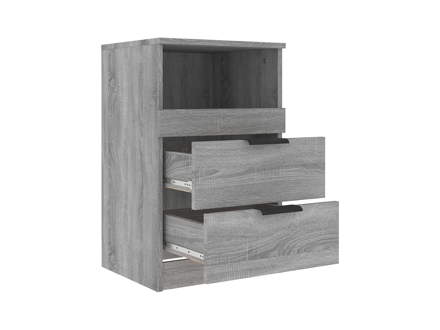 Damien  Tables de chevet 2 pcs Sonoma gris Bois d'ingénierie