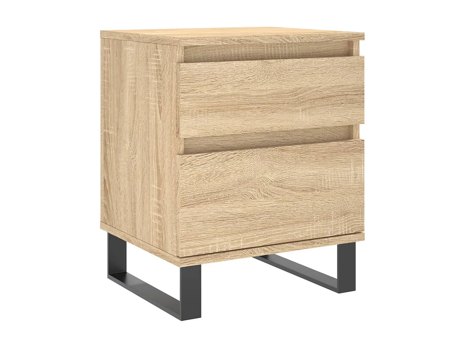 Rinald  Mesitas noche 2 uds madera ingeniería roble Sonoma 40x35x50 cm