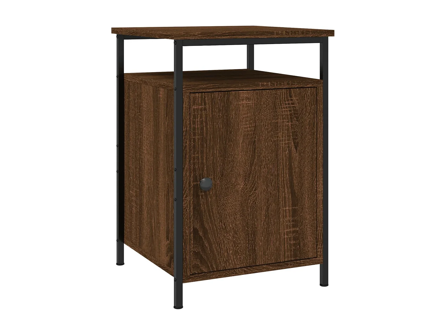 Jalindra  Nachttische 2 Stk. Braun Eichen-Optik 40x42x60 cm Holzwerkstoff