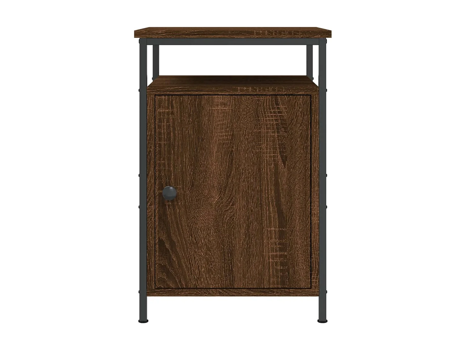 Jalindra  Nachttische 2 Stk. Braun Eichen-Optik 40x42x60 cm Holzwerkstoff