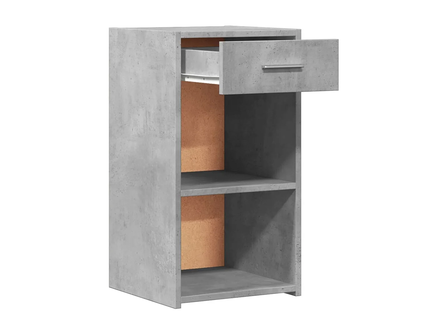 Ragna  Nachtkastjes 2 st 35x34x65 cm bewerkt hout betongrijs