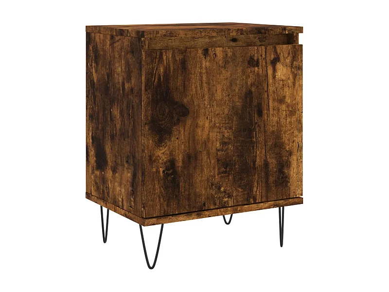 Bordentown  Table de chevet chêne fumé 40x30x50 cm bois d'ingénierie