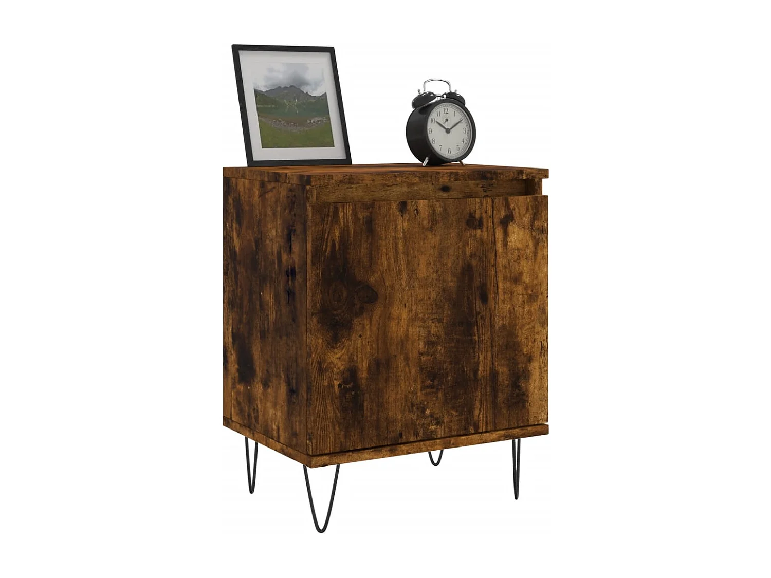 Bordentown  Table de chevet chêne fumé 40x30x50 cm bois d'ingénierie