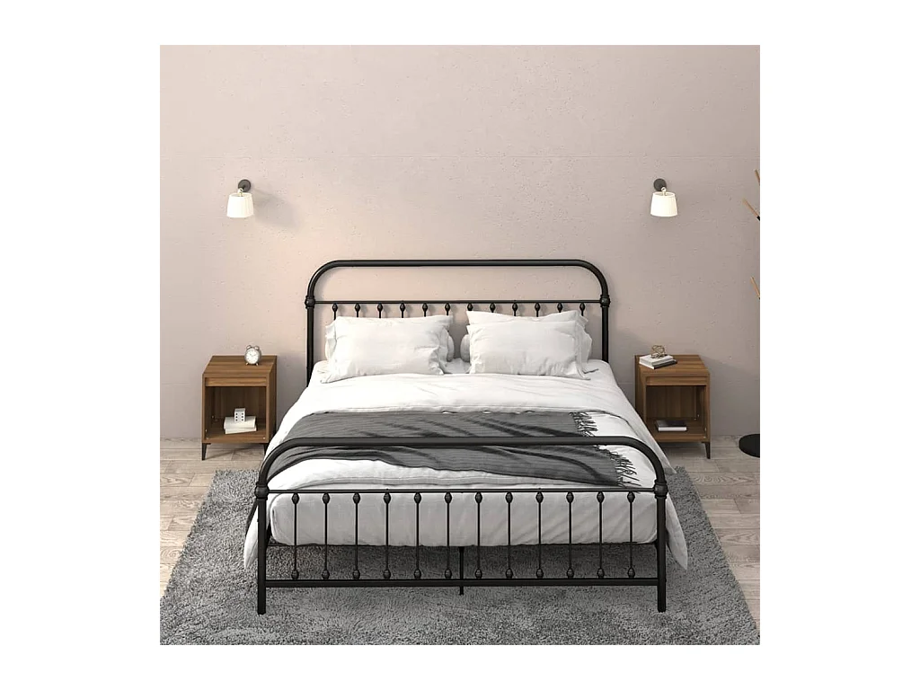 Hartford  Nachtkastjes 2 st 40x35x50 cm bruin eikenkleur