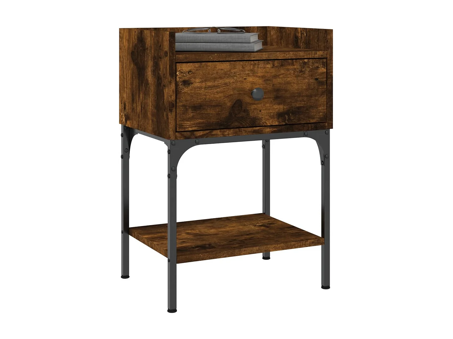 Charlie  Tables de chevet 2pcs chêne fumé 40,5x31x60cm bois d’ingénierie