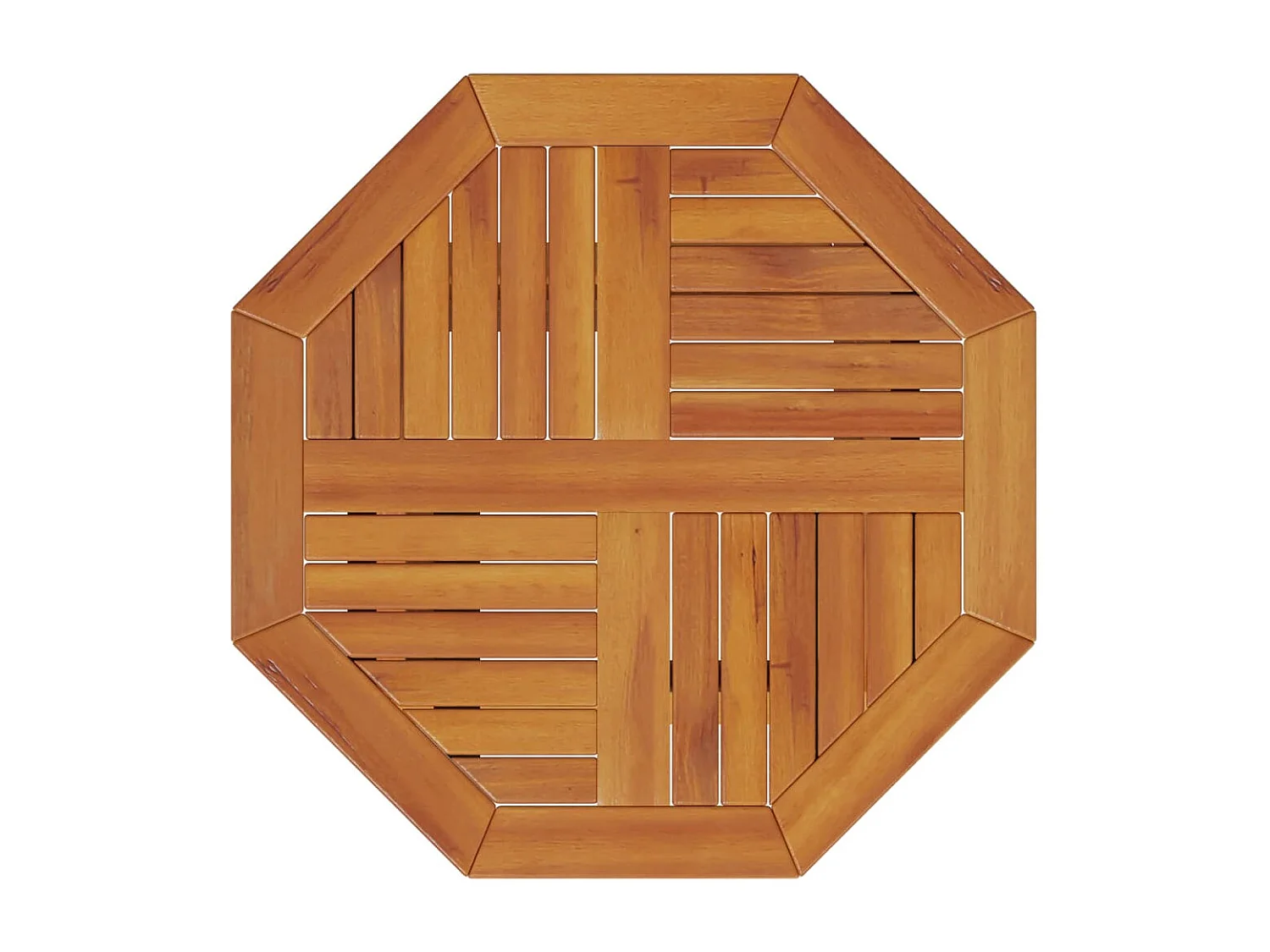 Greet  Mesa de jardín plegable madera maciza de acacia Ø60x75 cm