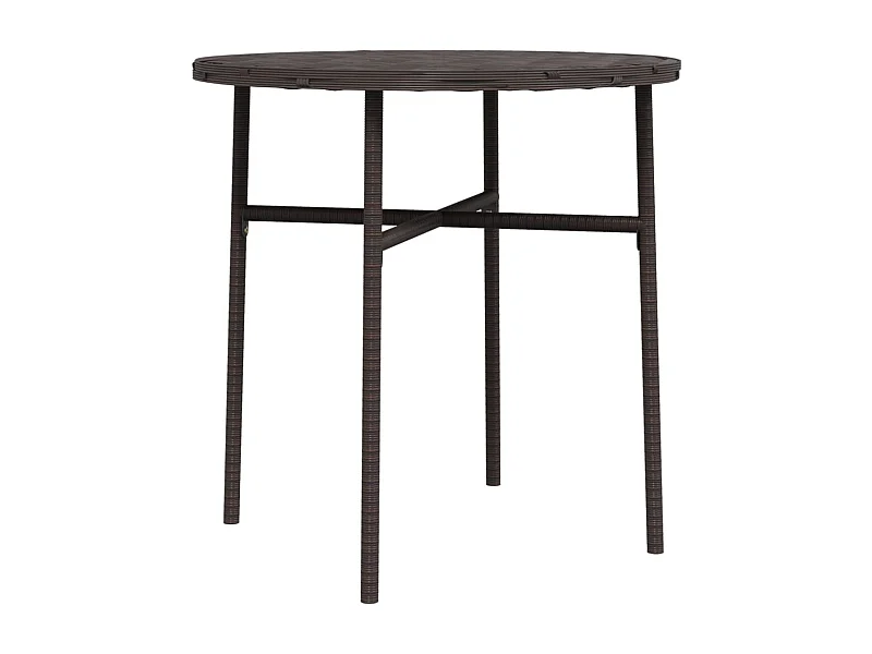Bladensburg  Table à thé Marron 45 cm Résine tressée