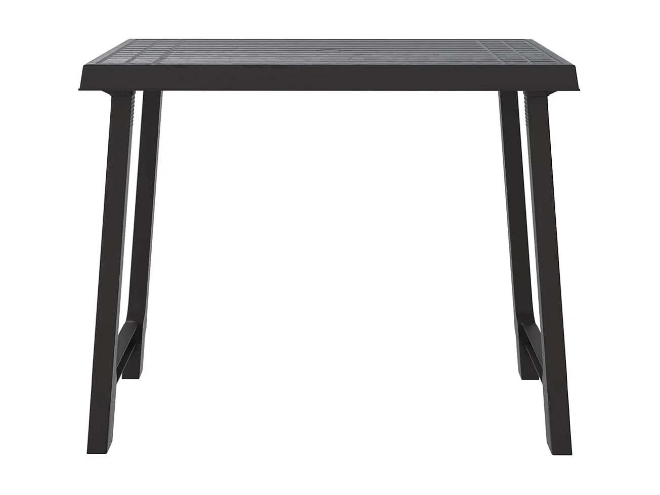 Prolenta Premium -  Table de camping anthracite 79x56x64 cm PP aspect de bois