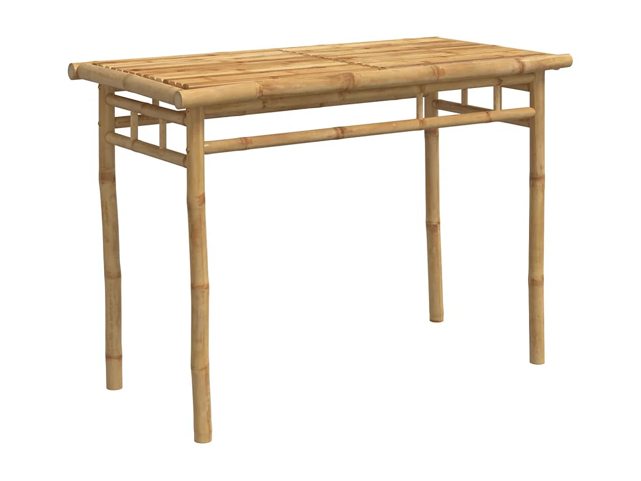 Garden Furniture -  Mesa de comedor de jardín bambú 110x55x75 cm