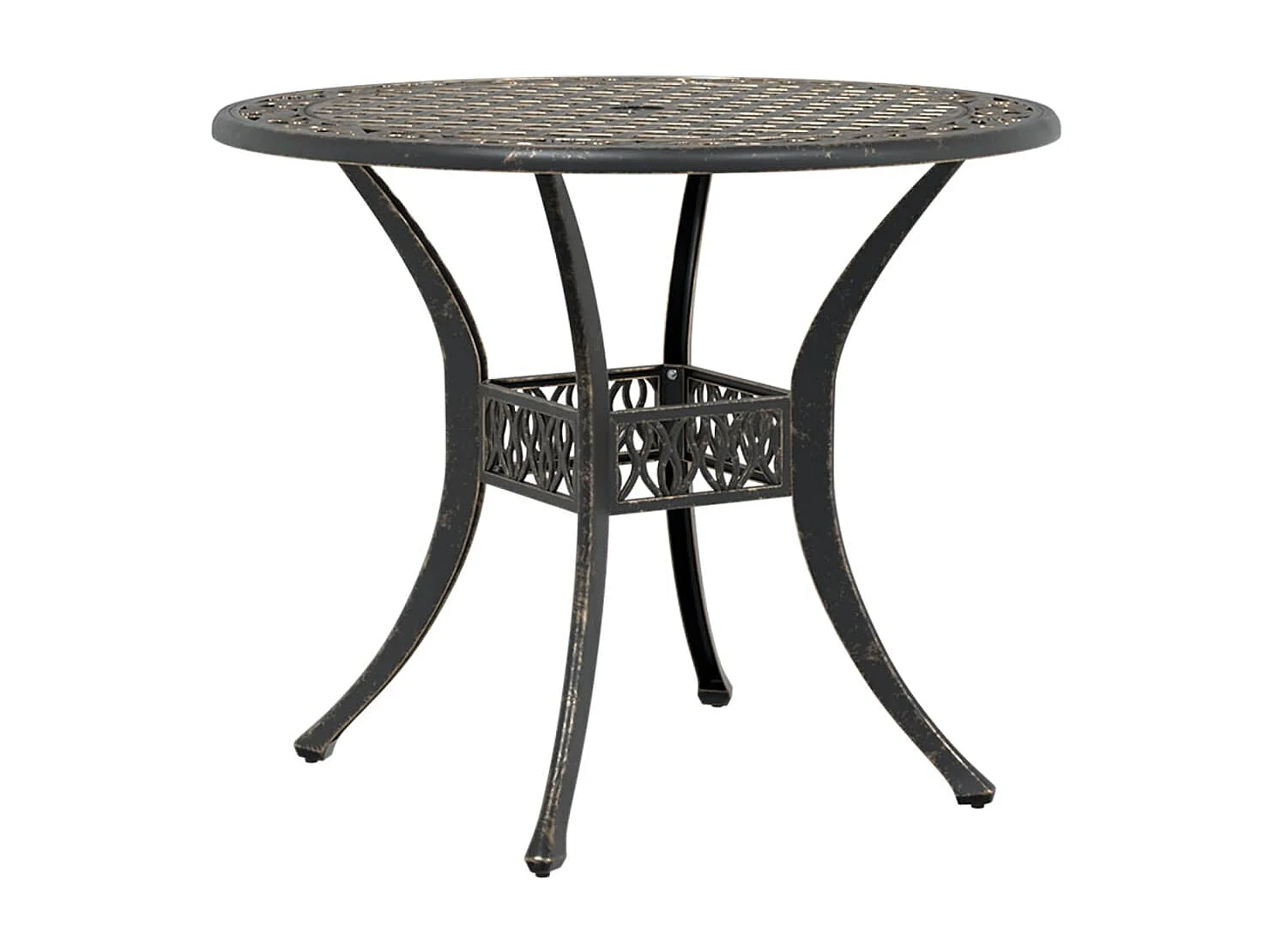 Lyda  Tuintafel Ø 90x75 cm gietaluminium bronskleurig