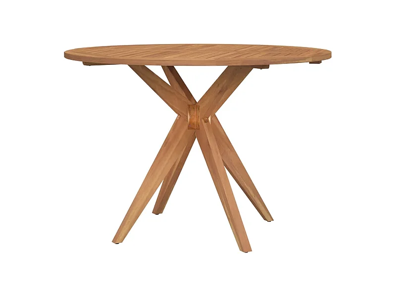 Sol  Table de jardin ronde Ø85x75 cm bois d'acacia solide