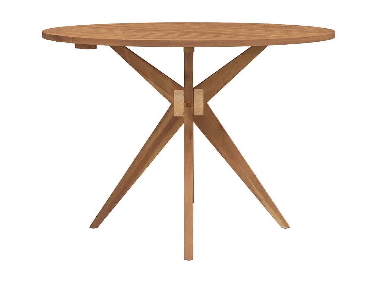 Sol  Table de jardin ronde Ø85x75 cm bois d'acacia solide