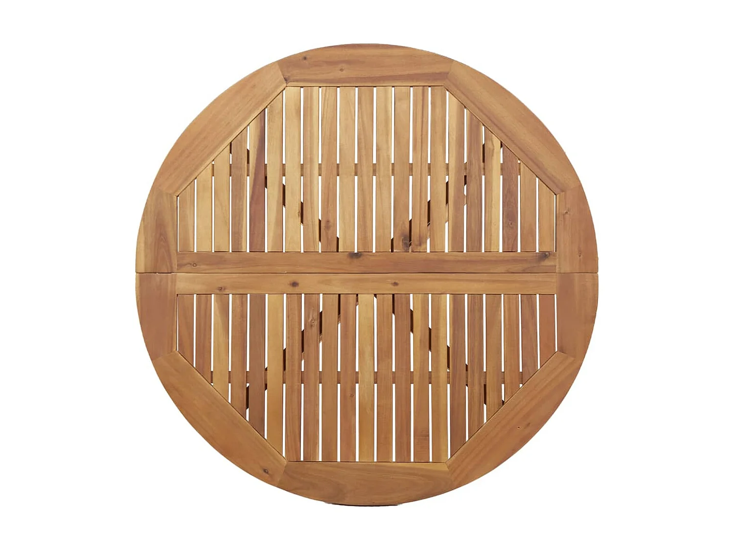 Sol  Table de jardin ronde Ø85x75 cm bois d'acacia solide