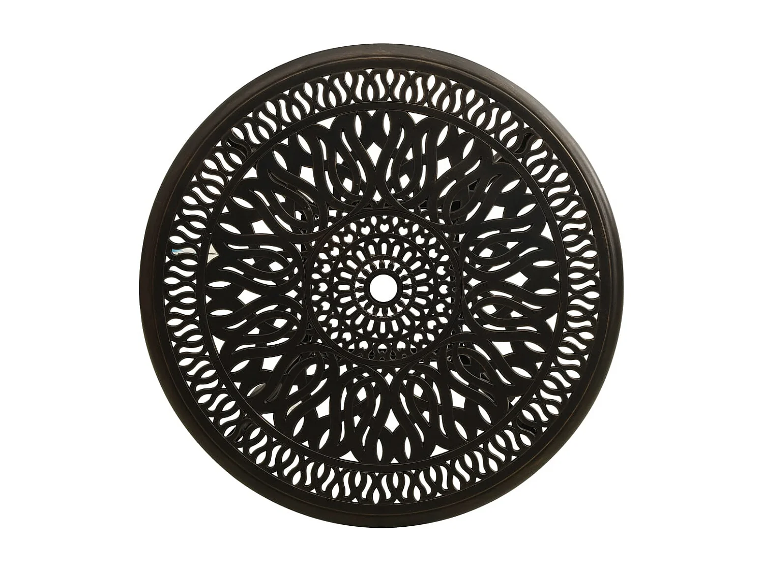 Karlstad  Tuintafel 90x90x74 cm gietaluminium bronskleurig