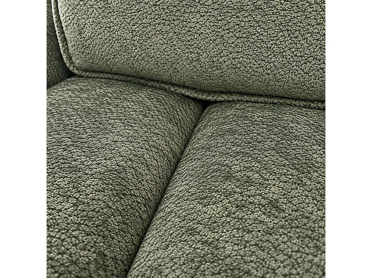 Chaise pivotante coussin et poignée tissu vert (lot de 2) IENA