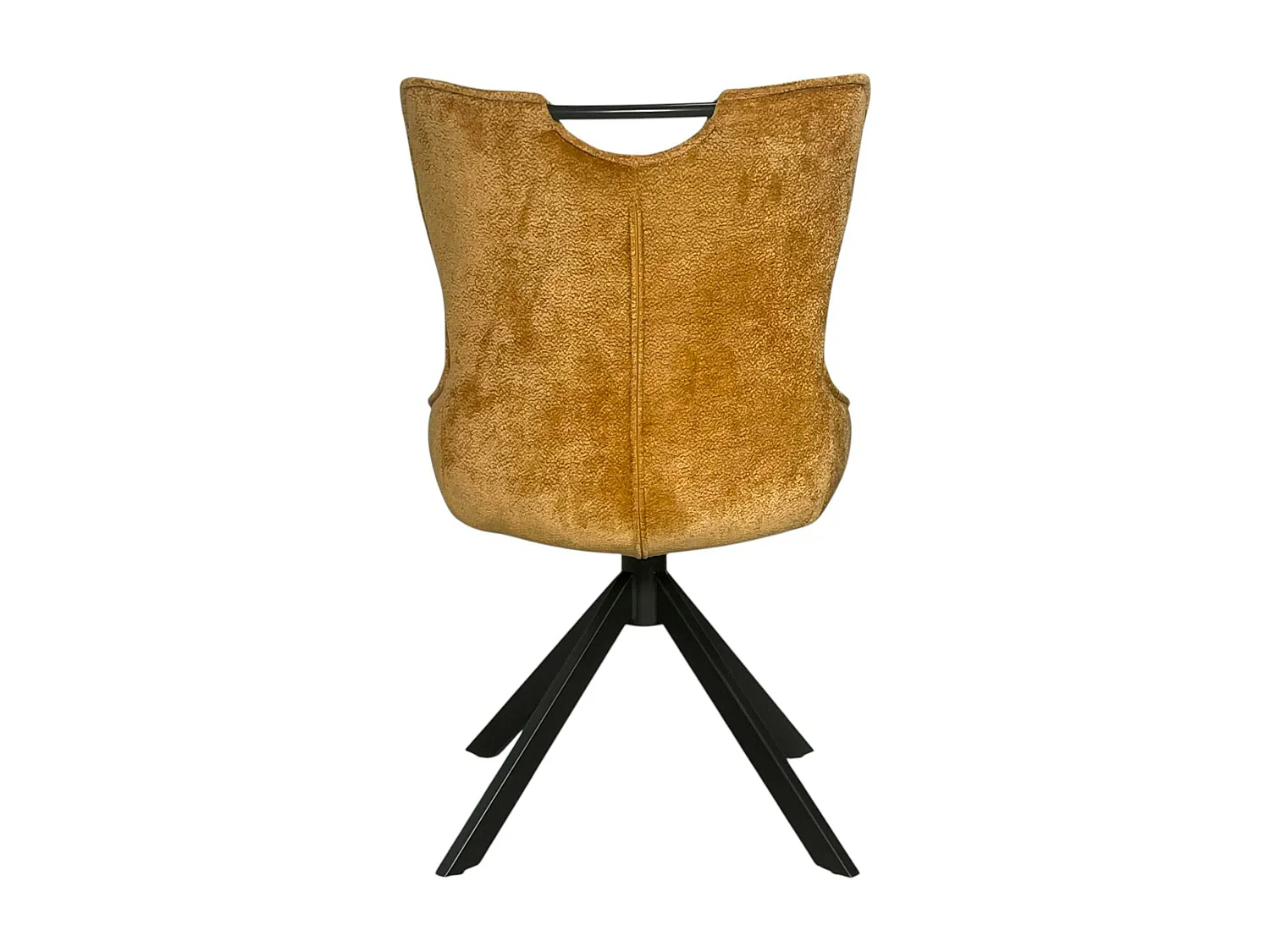 Chaise pivotante coussin et poignée tissu ocre (lot de 2) IENA