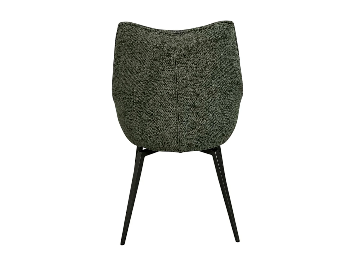 Chaise design tissu microfibre kaki (lot de 2) IENA