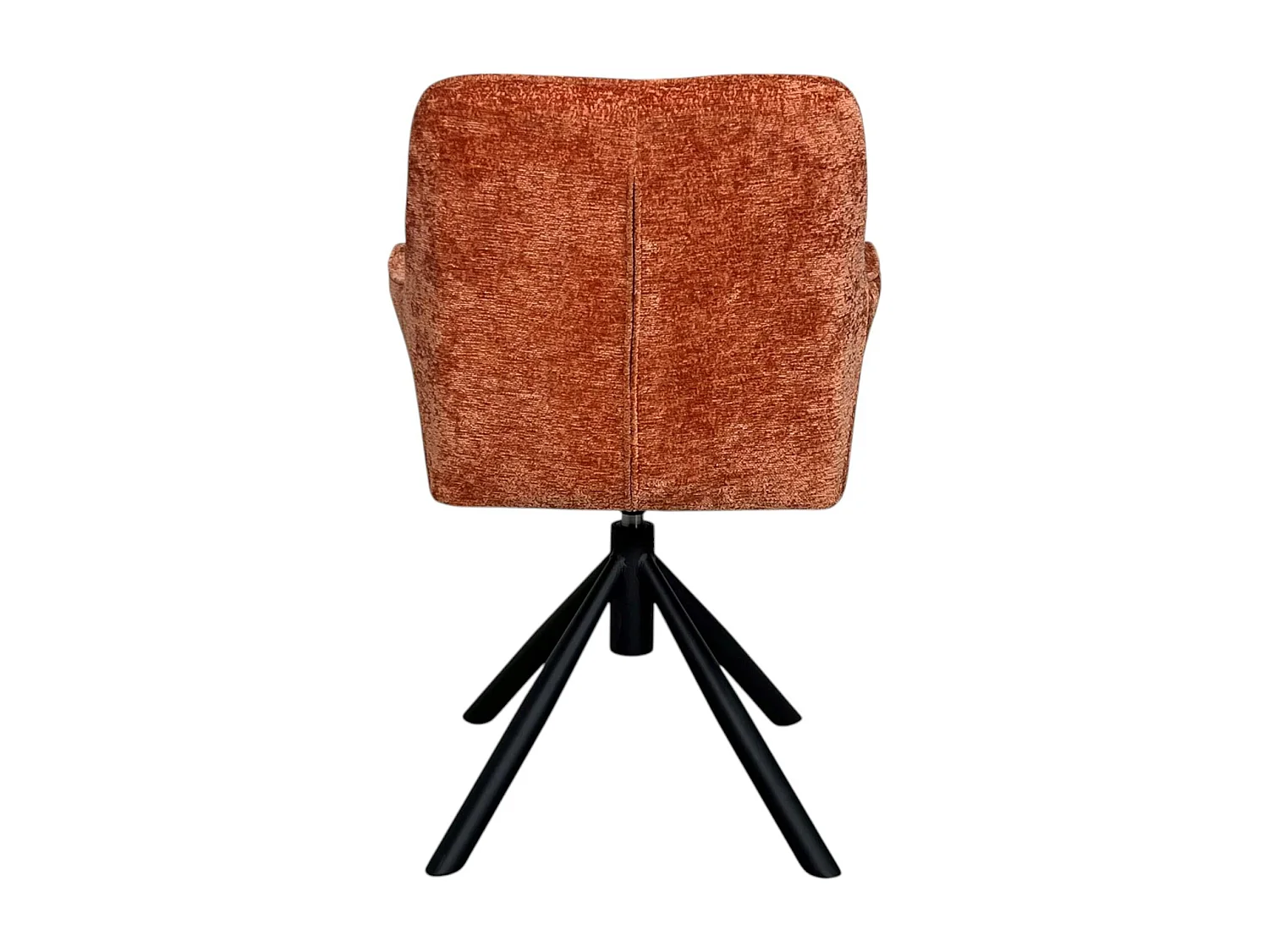 Fauteuil de table pivotant tissu terracotta (lot de 2) IENA