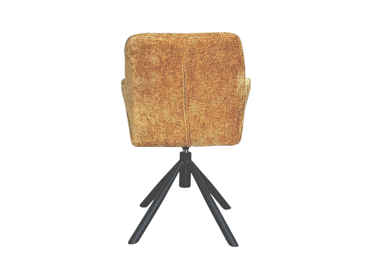 Fauteuil de table pivotant tissu moutarde (lot de 2) IENA