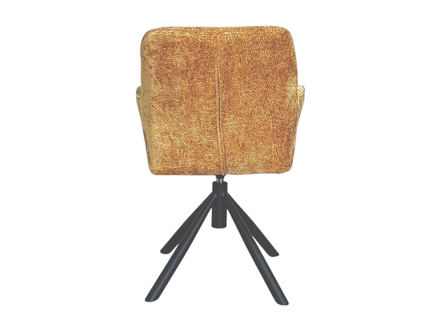 Fauteuil de table pivotant tissu moutarde (lot de 2) IENA