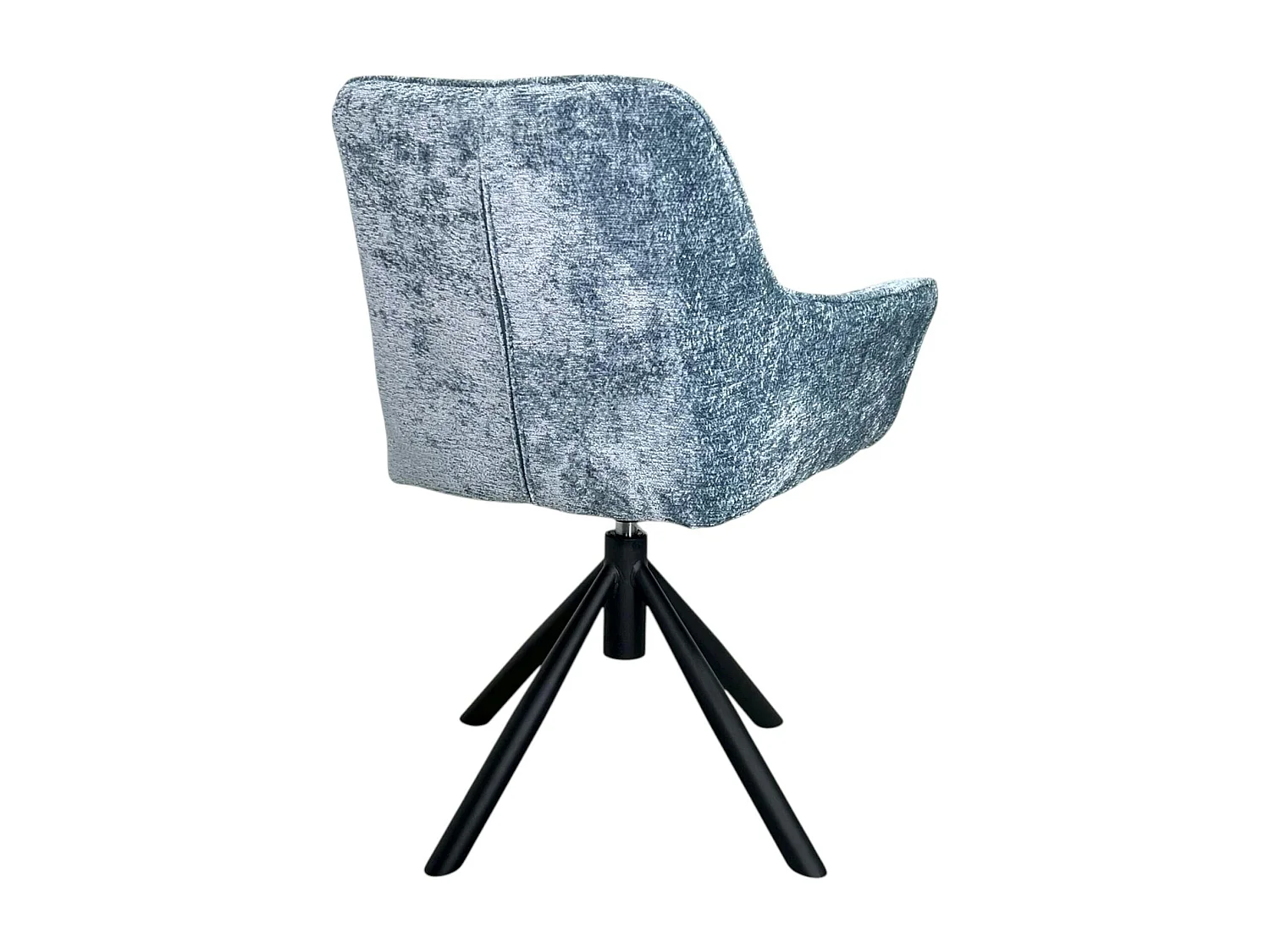 Fauteuil de table pivotant tissu bleu (lot de 2) IENA