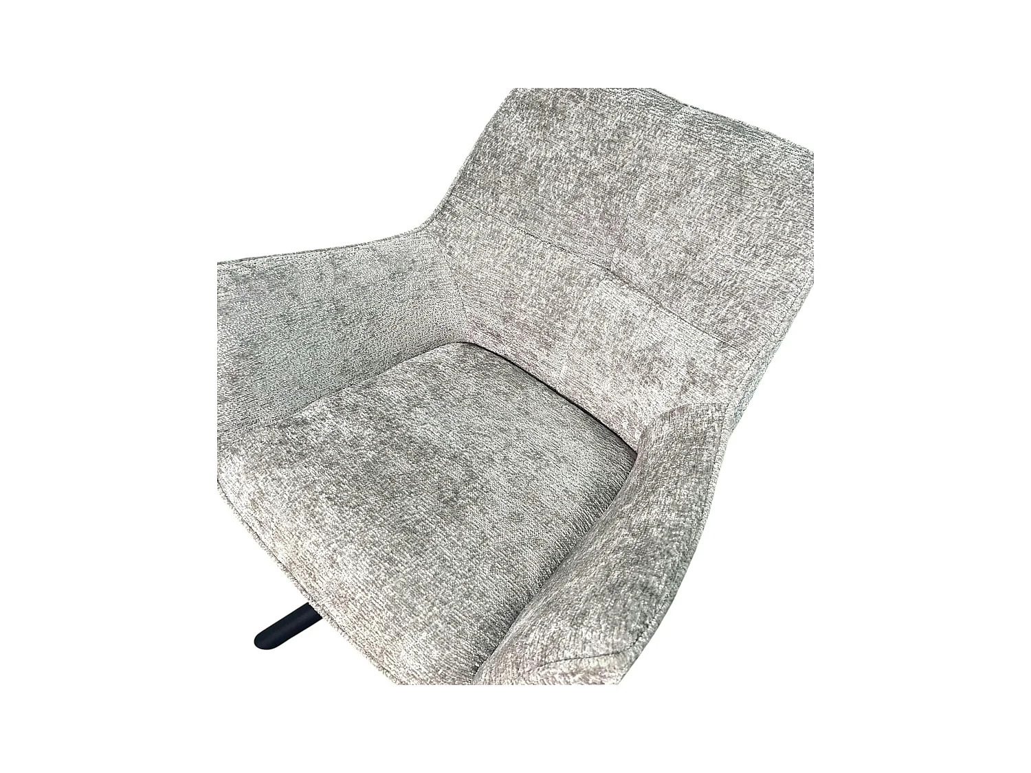 Fauteuil de table pivotant tissu gris (lot de 2) IENA