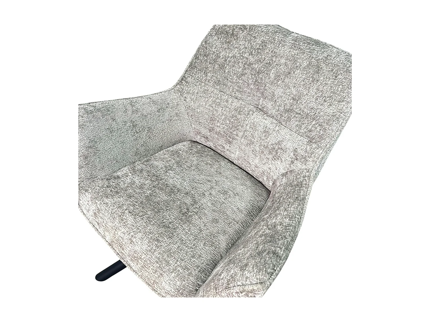 Fauteuil de table pivotant tissu gris (lot de 2) IENA