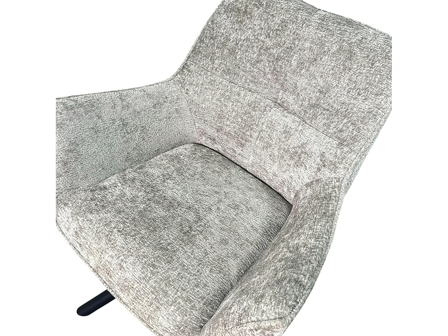 Fauteuil de table pivotant tissu gris (lot de 2) IENA