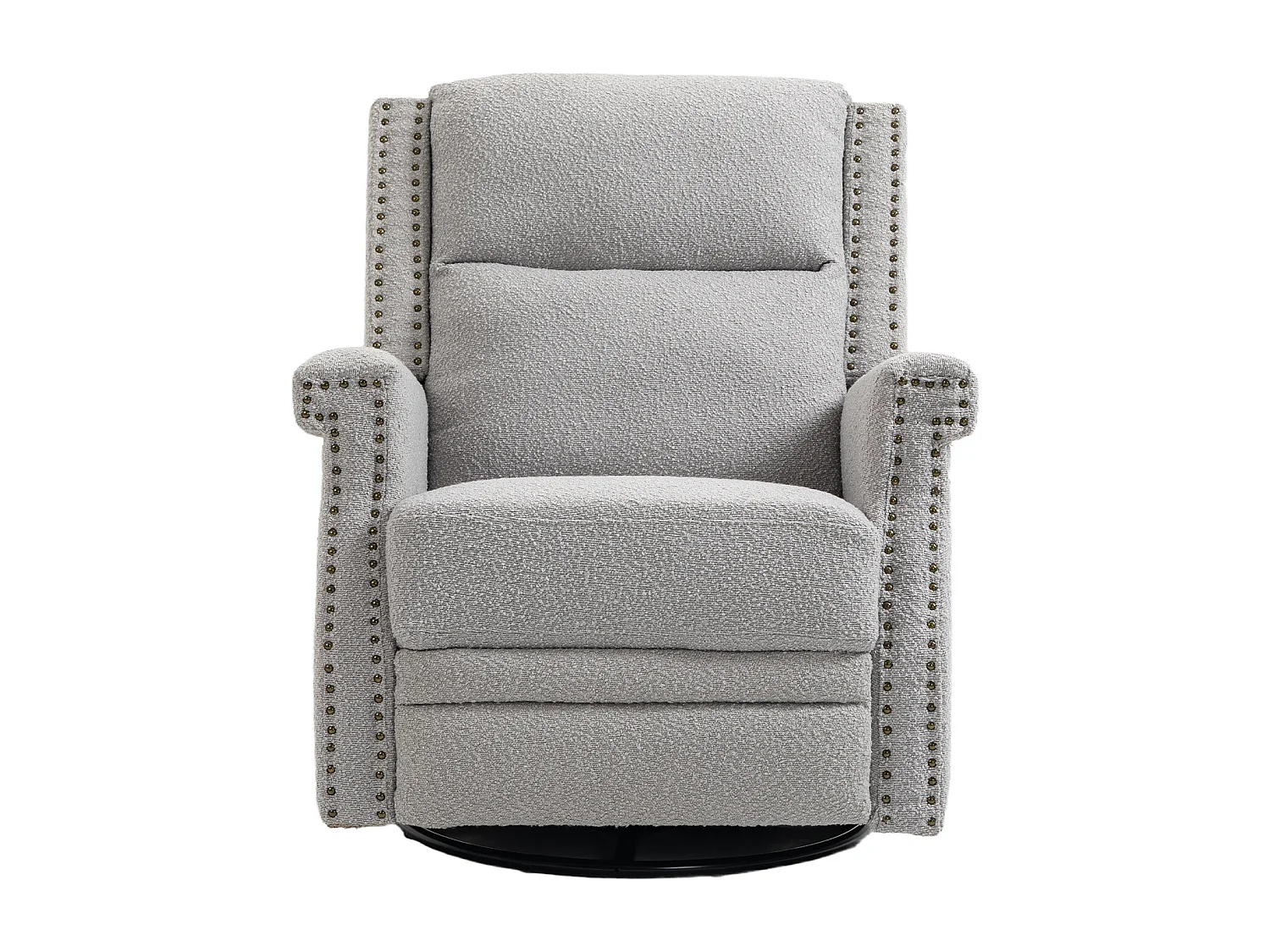 Fauteuil relax, pivotant à 360 degrés, pour la chambre d'enfant, l'hôtel, la chambre à coucher, le bureau et le salon, gris