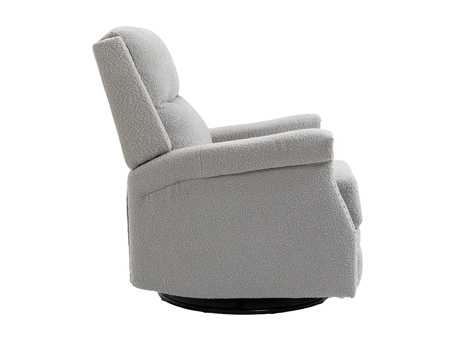 Fauteuil relax, pivotant à 360 degrés, pour la chambre d'enfant, l'hôtel, la chambre à coucher, le bureau et le salon, gris