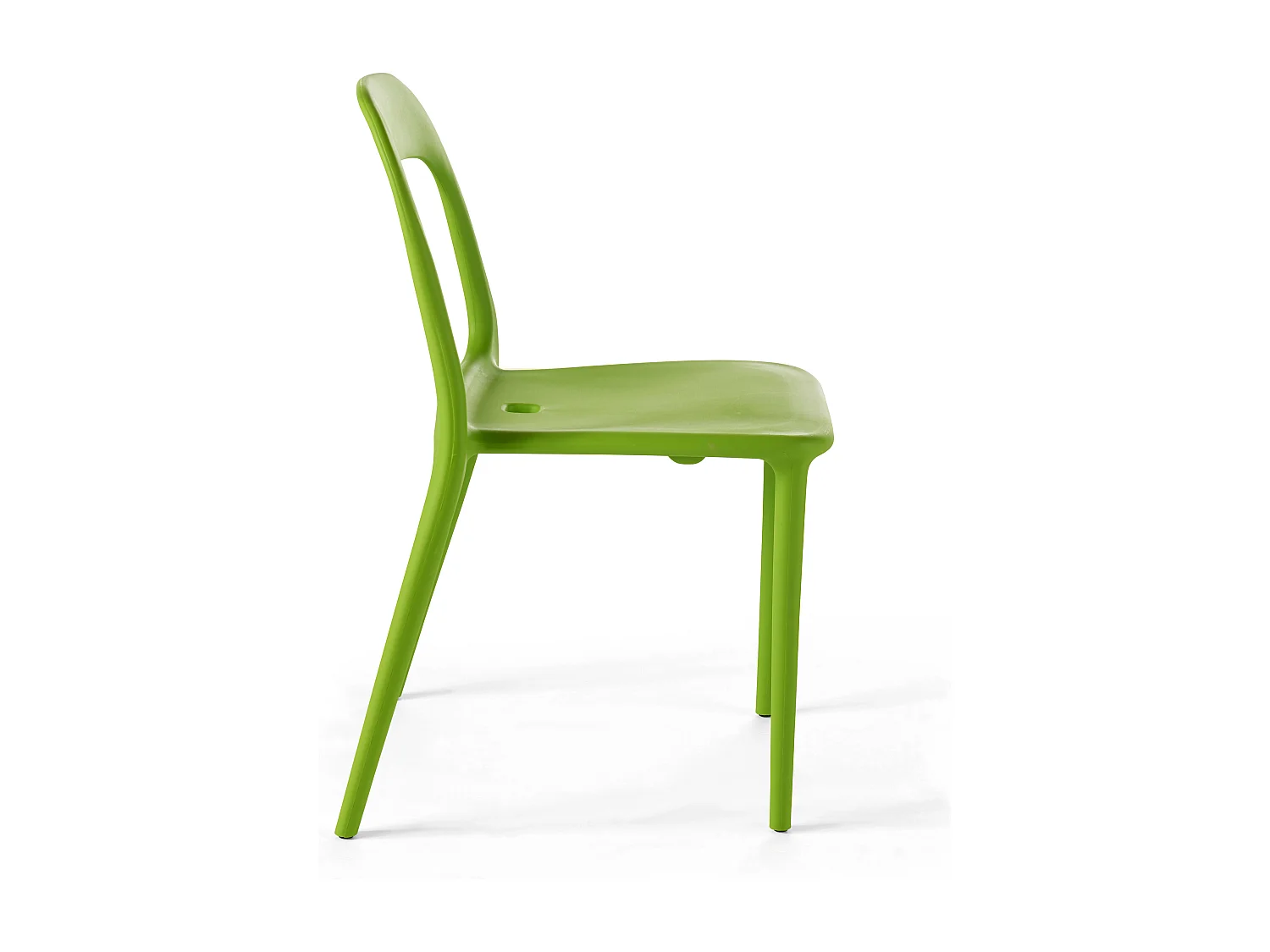 Chaise en plastique de jardin vert