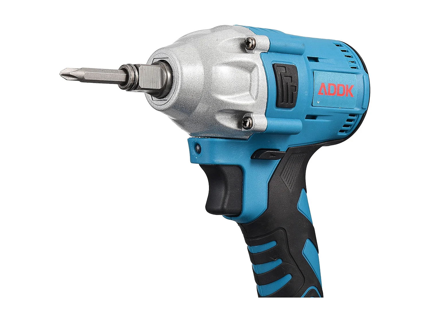 Llave de impacto, batería de 21 V 3,0 Ah, llave de impacto sin escobillas, pernos para ruedas, caja de accesorios de 25 piezas, color azul