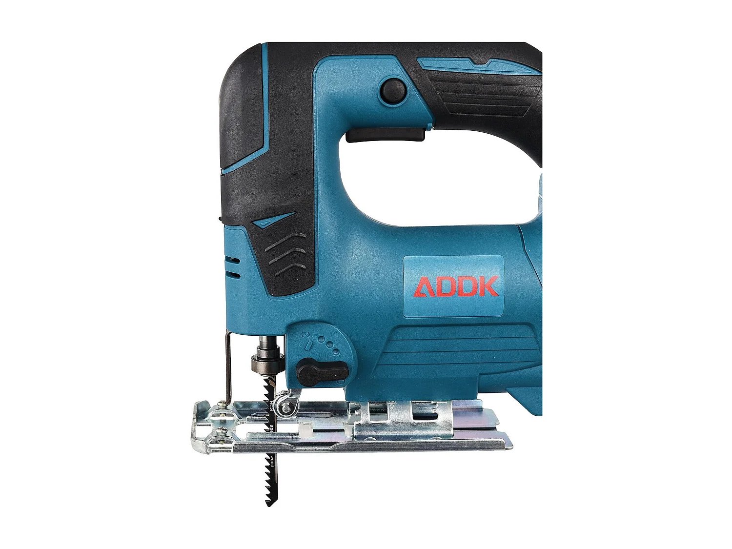 Scie sauteuse sans fil 21V Brushless + 1x Batterie 3,0 Ah + Chargeur + boîte en plastique PP + Set de lame de scie sauteuse, 5 pcs.