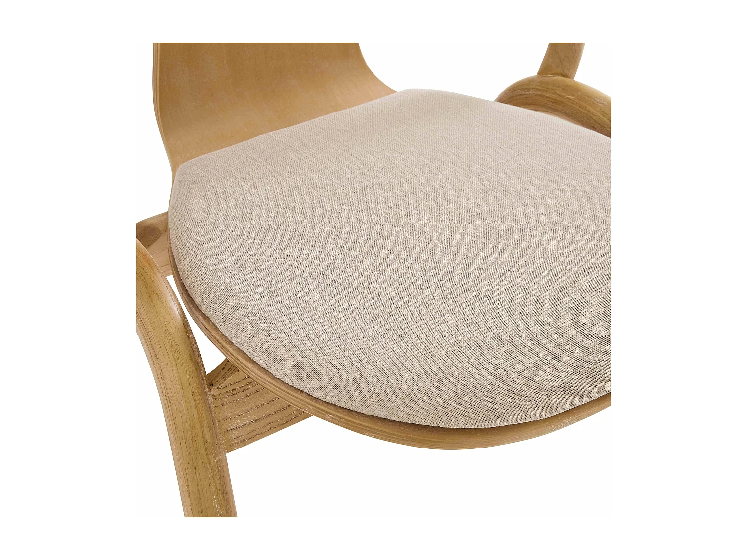 Lot de 2 chaises style scandinave en bois d'orme