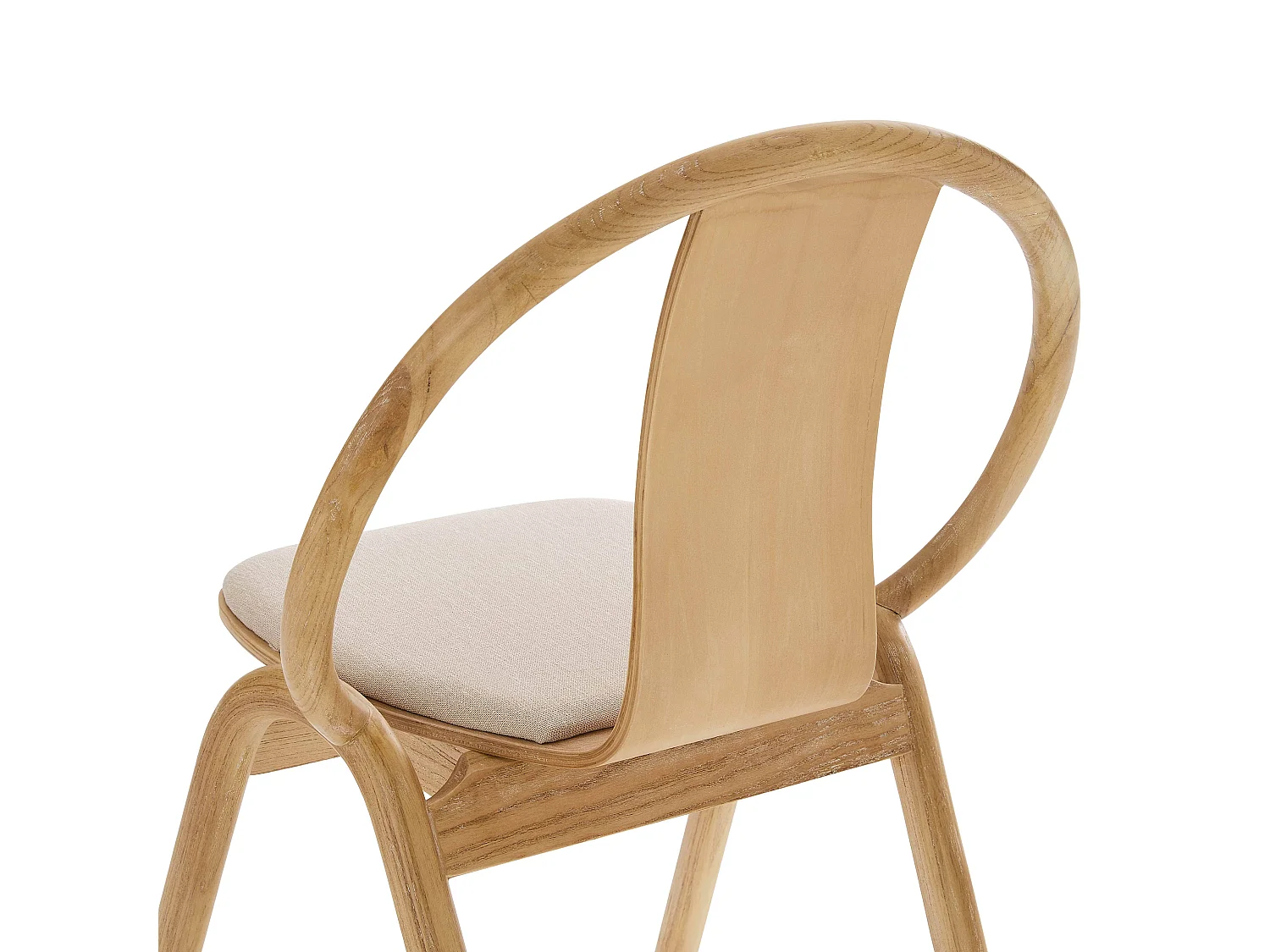 Set van 2 stoelen in Scandinavische stijl in iepenhout