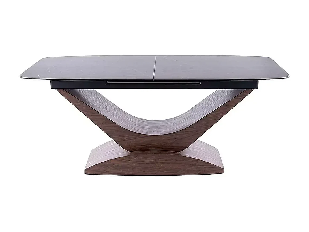 Tavolo da pranzo Dolce Lux (95x180-240)/Ceramica/Grigio&Marrone