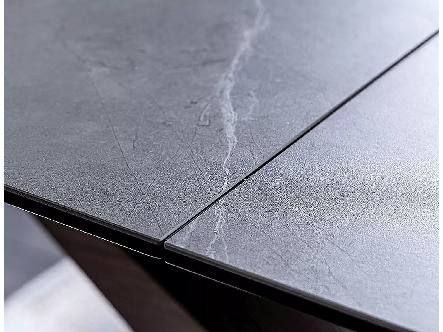 Tavolo da pranzo Dolce Lux (95x180-240)/Ceramica/Grigio&Marrone