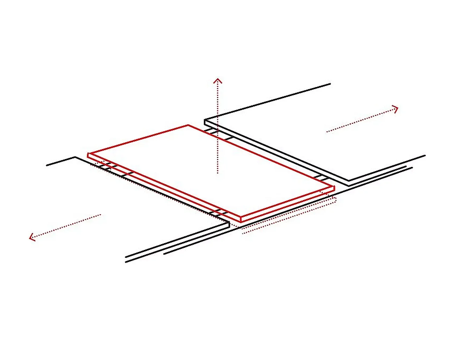 Tavolo da pranzo Dolce Lux (95x180-240)/Ceramica/Grigio&Marrone